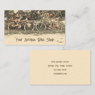 Vintage Antique Bike Shop Rustic Country Bicycle Business Card