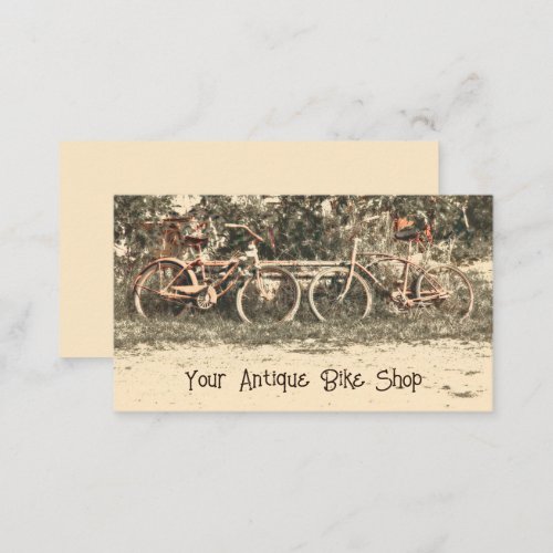 Vintage Antique Bike Shop Rustic Country Bicycle Business Card