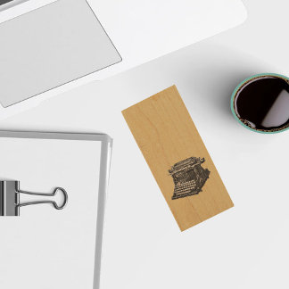 Vintage Antique Black Old Fashioned Typewriter Wood USB Flash Drive