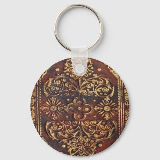 Vintage Antique Book Image Keychain