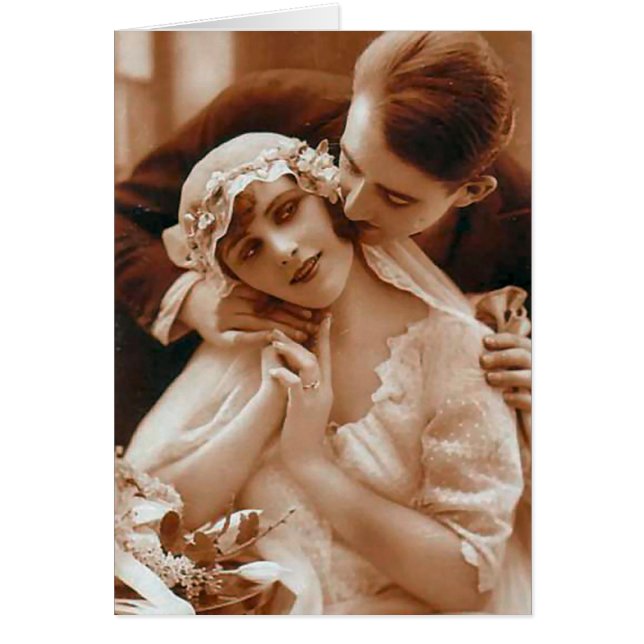 Vintage Antique Bride and Groom Romantic Gifts (Front)