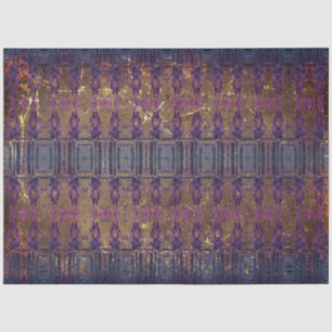 Vintage Antique Brown Purple Blue Texture Pattern Tissue Paper