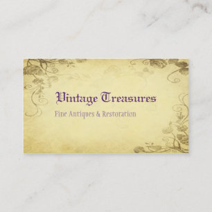 Vintage Antique Business Card