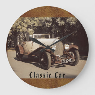 Vintage, Antique Car, Classic Car  Large Clock