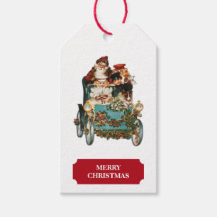 Vintage Antique Christmas Santa Claus  Gift Tags