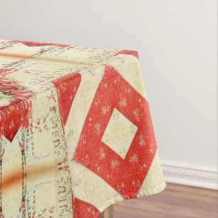 Vintage antique Christmas Themed Part 12 Ephemera Tablecloth