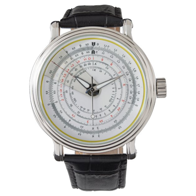 Vintage Antique Circular Slide Rule Photo Watch Zazzle