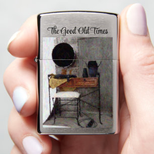 Vintage Antique Desk Dressing Table Classic Zippo Lighter