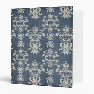 Vintage Antique Distressed Damask Binder