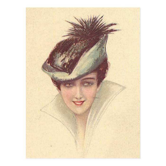 Vintage Antique Flappers, Portraits of Women, Post Card