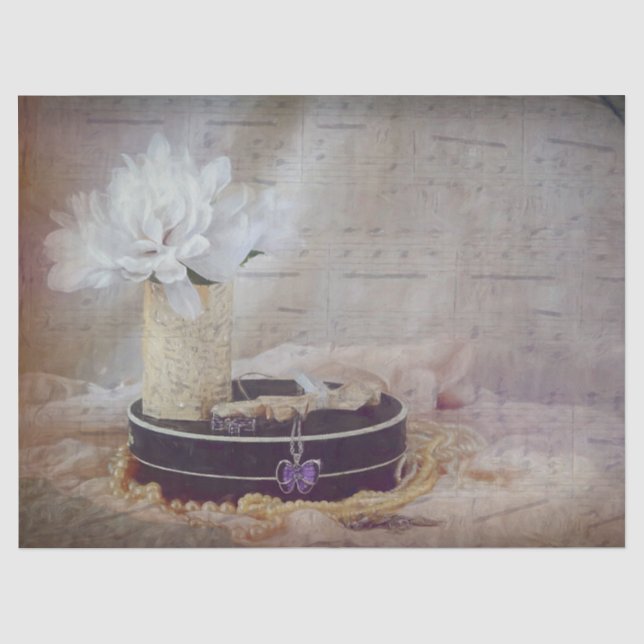 Vintage Antique Floral Elegant Artsy Sheet Music (Front)