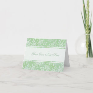 Vintage Antique Floral Write Your Own Letterpress Thank You Card