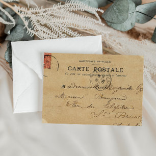 Vintage Antique French Post Card