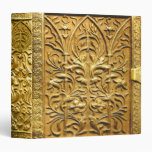 Vintage Antique Gold Deco Old Book Ancient Tome 3 Ring Binder