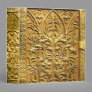 Vintage Antique Gold Deco Old Book Ancient Tome 3 Ring Binder
