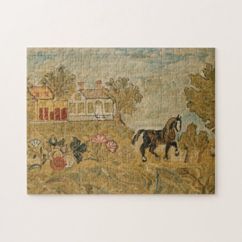 Vintage Antique Horse Image Jigsaw Puzzle