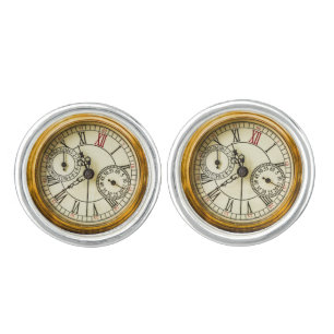 Vintage Antique industrial steampunk Watch Cufflinks