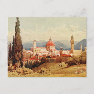 Vintage Antique Italy Florence Boboli Gardens Postcard