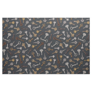 Vintage & Antique Keys Fabric