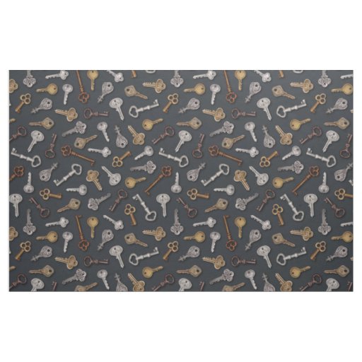 Vintage & Antique Keys Fabric