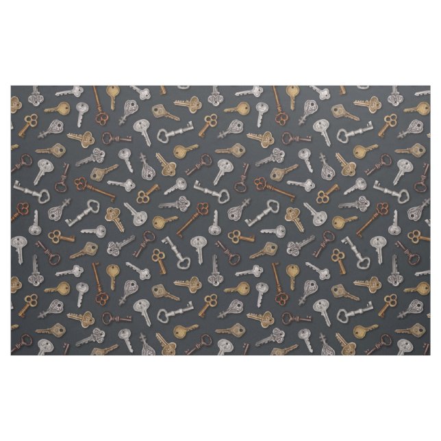 Vintage & Antique Keys Fabric (Fat Quarter)