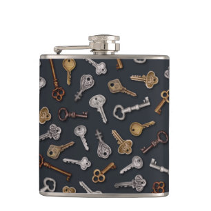Vintage & Antique Keys Flask