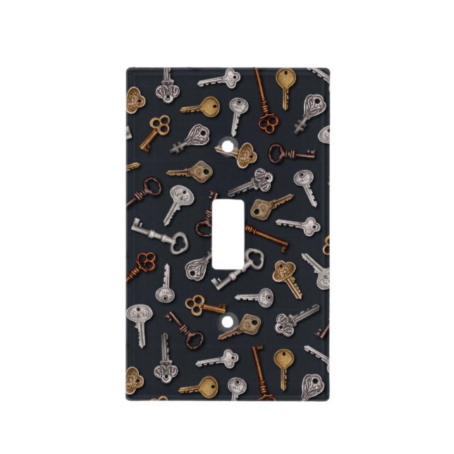 Vintage & Antique Keys Light Switch Cover (Front)