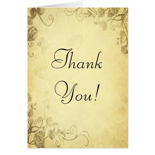 Vintage Wedding Thank You Cards 8