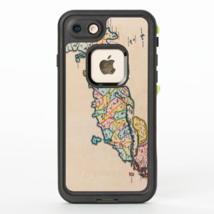 Vintage Antique Map of Japan Circa 1655