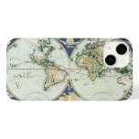 Vintage Antique Old World Map, 1666 by Pieter Goos Case-Mate iPhone 14 Case