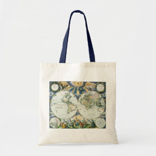 Goos Bags Zazzle Vintage Antique Old World Map 1666 By Pieter Goos Tote Bag