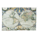 Vintage Antique Old World Map, 1666 by Pieter Goos Towel