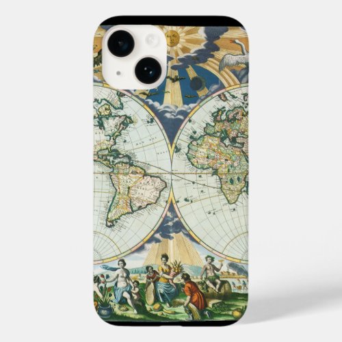 Vintage Antique Old World Map by Pieter Goos 1666 Case_Mate iPhone 14 Case