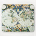 Vintage Antique Old World Map by Pieter Goos, 1666 Mouse Pad