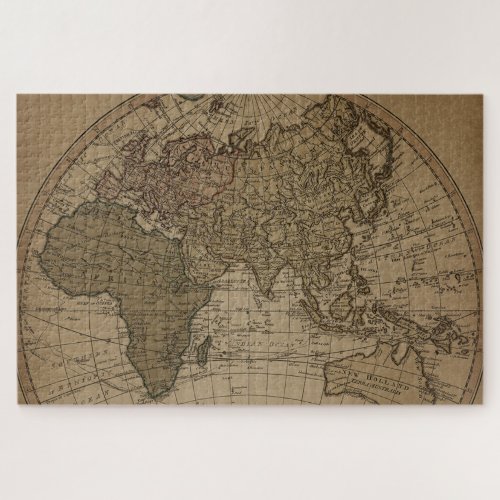 Vintage Antique Old World Map Sepia Gift Jigsaw Puzzle