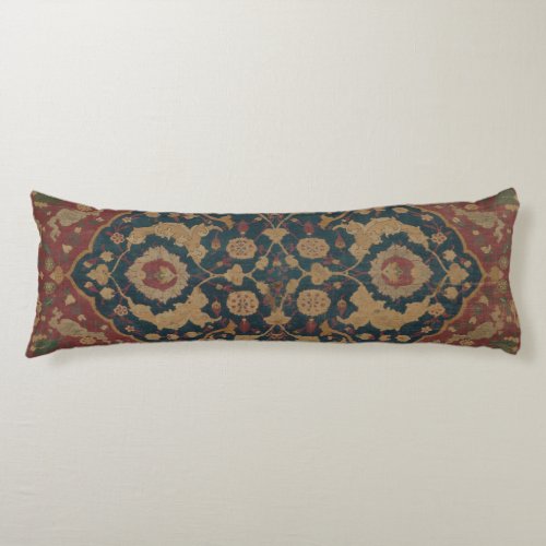 Vintage Antique Oriental Persian Red Pattern Body Pillow