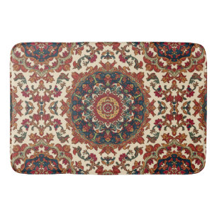 Vintage Antique Persian Oriental Turkish Pattern Bath Mat