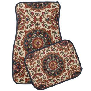 Vintage Antique Persian Oriental Turkish Pattern Car Floor Mat