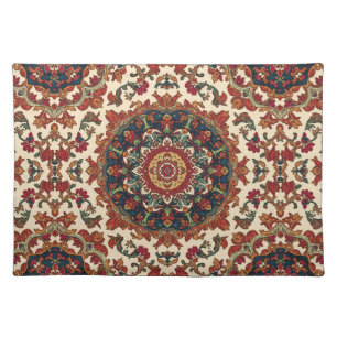 Vintage Antique Persian Oriental Turkish Pattern Cloth Placemat