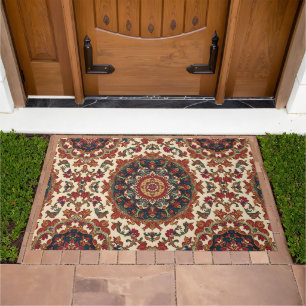 Vintage Antique Persian Oriental Turkish Pattern Doormat