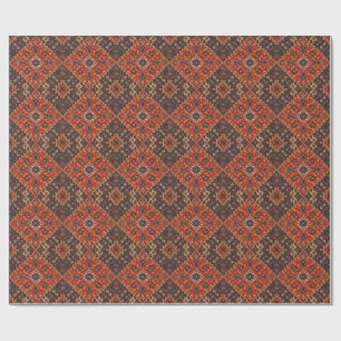Vintage Antique Persian Oriental Turkish Pattern Wrapping Paper