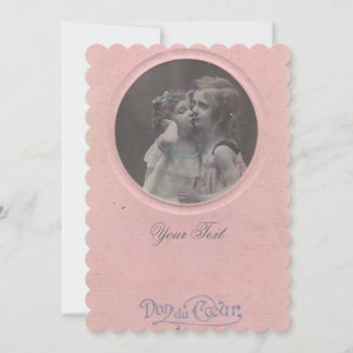 Vintage antique Photo Custom Invitation FromMyDesk