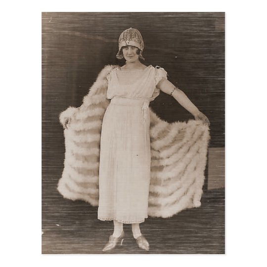Vintage Antique Photographs Portraits of Flappers Postcard