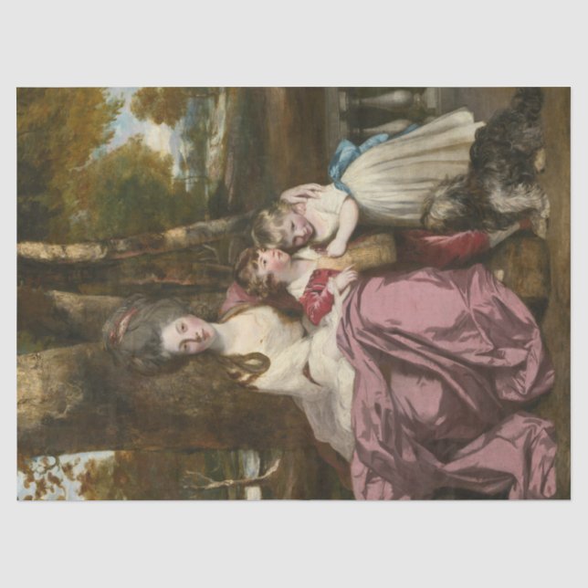 Vintage Antique Rococo Decoupage Decoupaging Tissue Paper (Front)