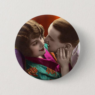 Vintage Antique Romantic Couples Cards and Gifts Pinback Button