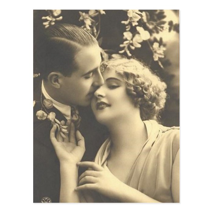 Vintage Antique Romantic Couples Cards, Gifts Postcard