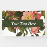 Vintage Antique Rose Art Drawing Elegant Banner