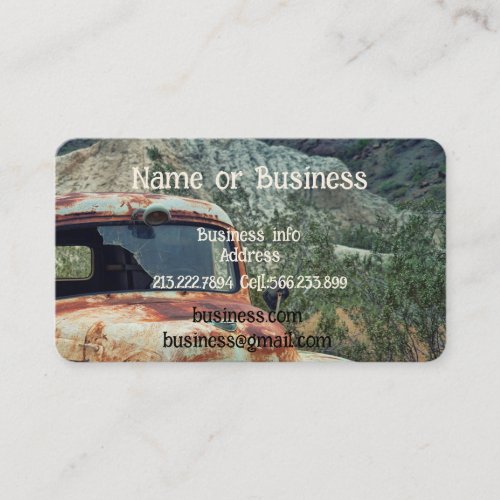 Vintage Antique Rusty Truck Business Card