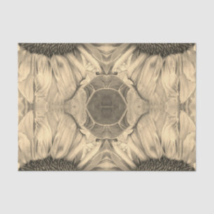 Vintage Antique Sepia Floral Victorian Sunflowers Tissue Paper