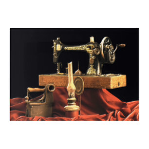 Vintage Antique Sewing Machine Acrylic Print